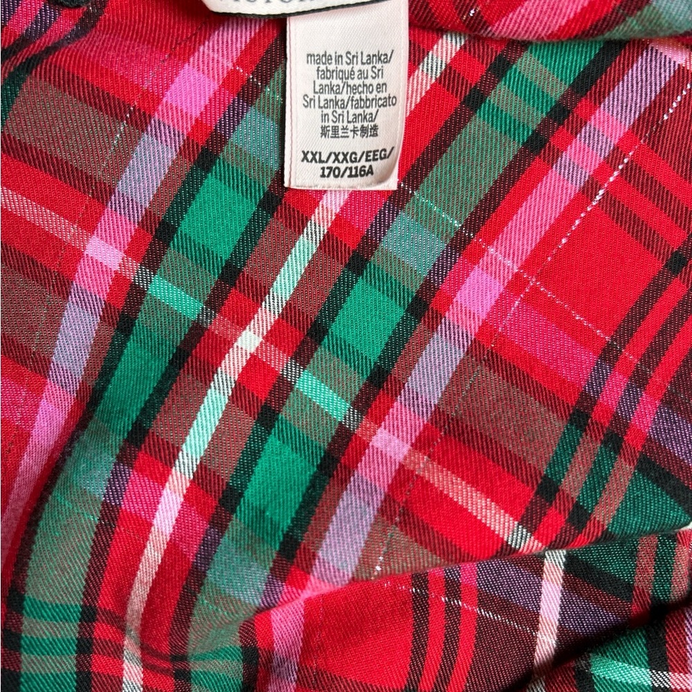 Victoria Secret Plaid Red and Green Women's Nightgown Size XXL - Picture 5 of 5